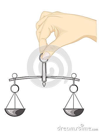 Balance justice Vector Illustration