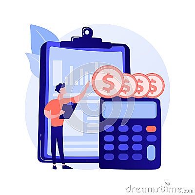 Income statement vector concept metaphor Vector Illustration