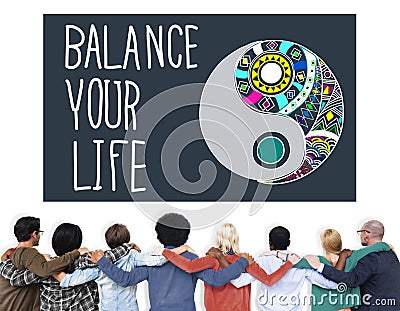 Balance Your Life Stability Work-Life Concept Stock Photo