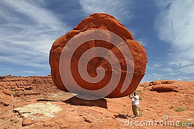 A Balanced Rock Stock Photo