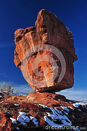 Balanced Rock at Garden of the Gods Stock Photo