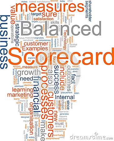 Balanced scorecard Cartoon Illustration