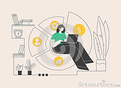 Balanced scorecard abstract concept vector illustration. Vector Illustration