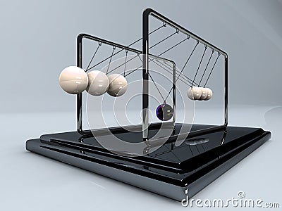 Balancing balls Stock Photo