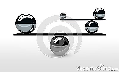 Balancing Perfect System Balance Concept Stock Photo