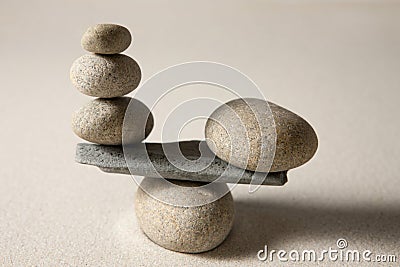 Balancing stones Stock Photo