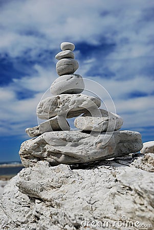 Balancing Stones Stock Photo