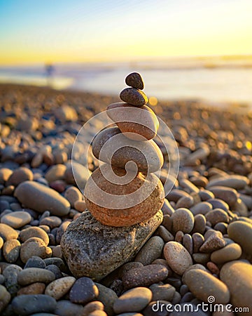 Balancing stones Stock Photo