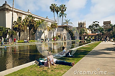 Balboa Park Weekend, San Diego California Editorial Stock Photo