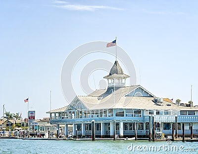 Balboa Pavilion, Newport Beach, California Editorial Stock Photo