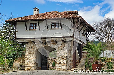 Landmark attraction in Bulgaria. Balchik Palace Stock Photo