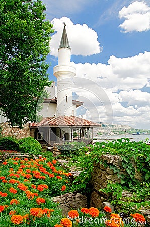 Balchik Palace and gardens Stock Photo