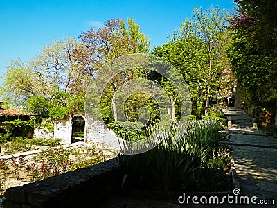 Balchik Palace gardens, Bulgaria Stock Photo