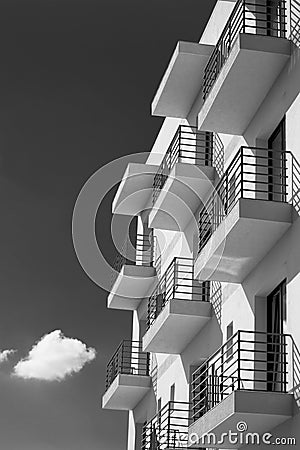 Balconies Stock Photo