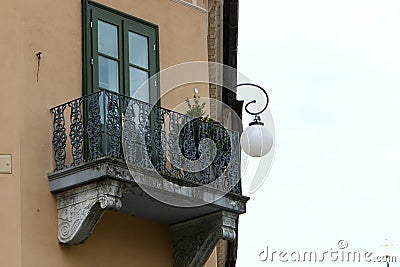 Balcony - playground with handrails Stock Photo