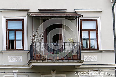 Balcony - playground with handrails Stock Photo