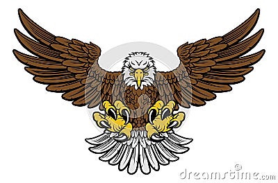 Bald Eagle Mascot Vector Illustration