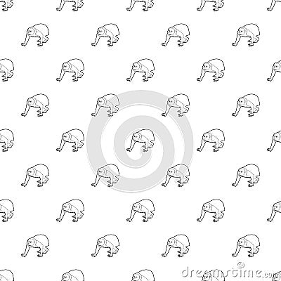 Bald wakari pattern vector seamless Vector Illustration