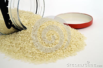 Baldo big rice pictures on the most beautiful and best white background Stock Photo