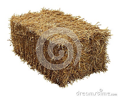 Bale Of Hay Stock Photo