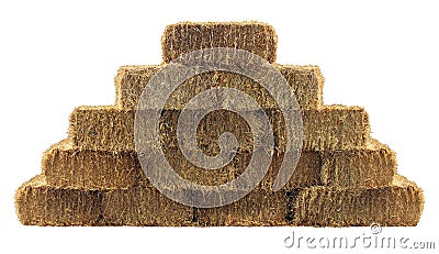 Bale of Hay Wall Stock Photo