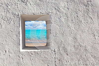 Balearic islands idyllic turquoise beach Stock Photo