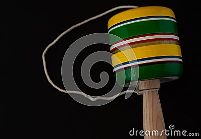 Balero Traditional Mexican wooden handcraft toy Stock Photo