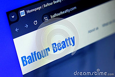 Balfour Beatty company logo Editorial Stock Photo