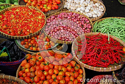 Bali Market Stock Photo