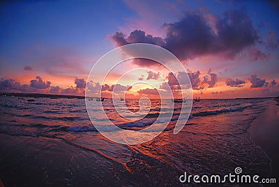 Bali sunset Stock Photo