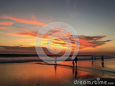 Bali sunset magic Editorial Stock Photo