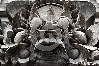 Bali traditional sculpture from temple,Ubud Bali. Stock Photo