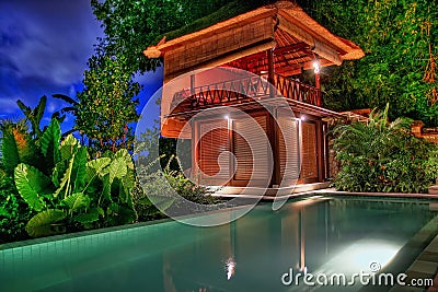 Bali Vila Stock Photo