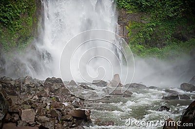 Bali waterfall, Sekumpul Waterfall, Bali Stock Photo