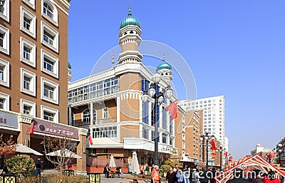 The Balikhun Mosque in Urumqi International Grand Bazaar, adobe rgb Editorial Stock Photo