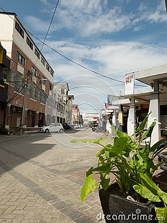 Balikpapan city street photography, Borneo, Indonesia Editorial Stock Photo