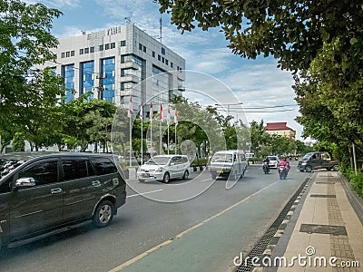 Balikpapan city street photography, Borneo, Indonesia Editorial Stock Photo