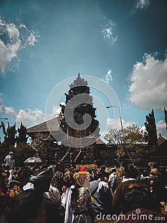 Balinese architecture and culture Editorial Stock Photo