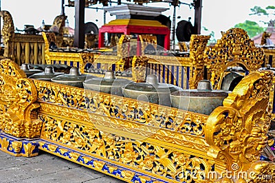 Balinese etnic music instrument gamalan Stock Photo