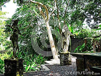 Balinese idols, spirits in Bali Stock Photo