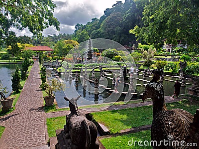 Balinese water palace Stock Photo