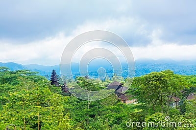 Baliness Style Temple in Bali Indonesia Stock Photo