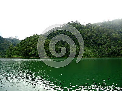 Balinsasayao Twin Lakes Natural Park in Negros Oriental Philippines Photo Stock Photo