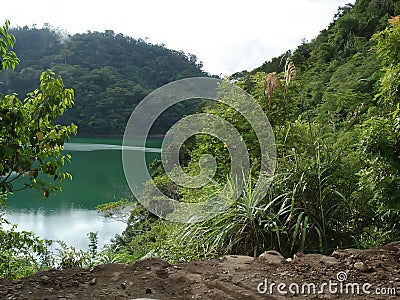 Balinsasayao Twin Lakes Natural Park in Negros Oriental Philippines Photo Stock Photo