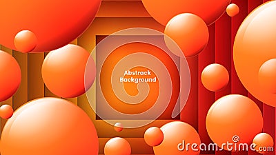 Ball Abstrack Background design 3d Vector Illustration