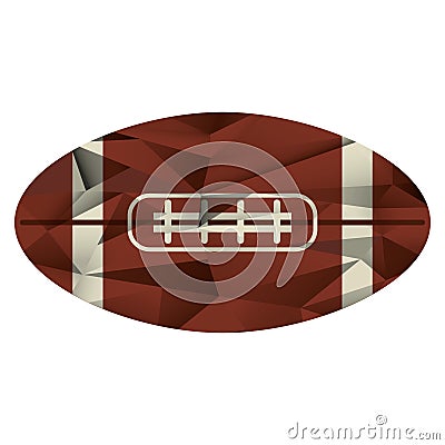 Ball american football icon abstract Vector Illustration