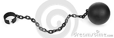 Ball and chain Stock Photo