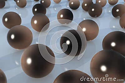 Ball dirty skin color for skin care concept Stock Photo