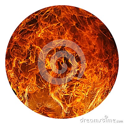 Ball of Fire Stock Photo