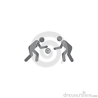 ball game icon. Simple element illustration. ball game symbol design template. Can be used for web and mobile Cartoon Illustration